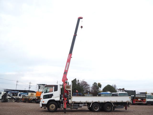 コンドル 　増々トン　２デフ　リターダ　ワイド　古河ユニック製　大型用５００シリーズ　ＵＲＵ５０３ＲＫＫ　３段クレーン　ラジコン付　上物同年　アルミブロック平ボディ　リーフサス　ターボ２８０馬力　積載１０．５ｔ（16枚目）