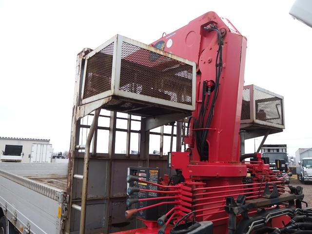 コンドル 　増々トン　２デフ　リターダ　ワイド　古河ユニック製　大型用５００シリーズ　ＵＲＵ５０３ＲＫＫ　３段クレーン　ラジコン付　上物同年　アルミブロック平ボディ　リーフサス　ターボ２８０馬力　積載１０．５ｔ（24枚目）