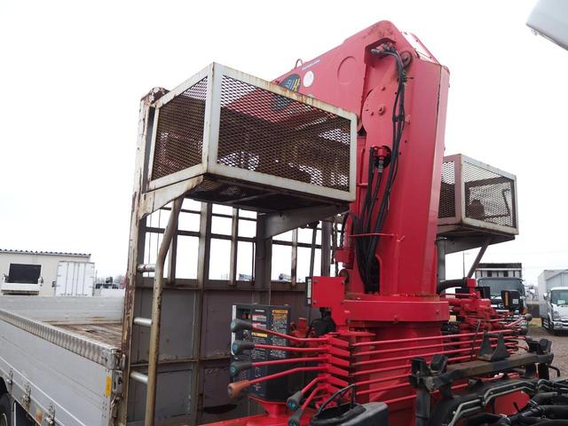 コンドル 　増々トン　２デフ　リターダ　ワイド　古河ユニック製　大型用５００シリーズ　ＵＲＵ５０３ＲＫＫ　３段クレーン　ラジコン付　上物同年　アルミブロック平ボディ　リーフサス　ターボ２８０馬力　積載１０．５ｔ（25枚目）