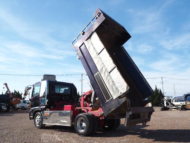 ヒノレンジャー 　増トン　造りボディ　極東　ダンプ　ＤＤ０７－４８　電動コボレーン　リーフサス　ターボ２２５馬力　積載７．７ｔ　６速ＭＴ　ベッド付き　坂道発進補助装置　バックモニター　ＥＴＣ　キセノンヘッドライト（11枚目）
