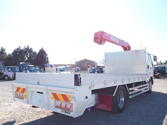 ファイター 　セミワイド幅　増トン　重機回送車　古河ユニック製　４段クレーン　フックイン　ハイジャッキ　角足　２．９３ｔ吊　ラジコン付　積載７．２ｔ　床面アピトン　アルミブロックアオリ　ブル掛け　アルミホイール（36枚目）