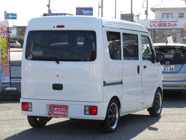 スクラム PA 5MT RS-Rローダウンスプリング 社外マフラー(純正マフラー有) アルトターボRS純正ENKEI15インチアルミホイール パイオニアディスプレイオーディオ DVD再生 Bluetooth 買取車(23枚目)