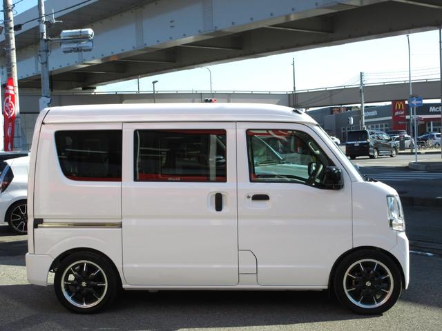 スクラム PA 5MT RS-Rローダウンスプリング 社外マフラー(純正マフラー有) アルトターボRS純正ENKEI15インチアルミホイール パイオニアディスプレイオーディオ DVD再生 Bluetooth 買取車(25枚目)