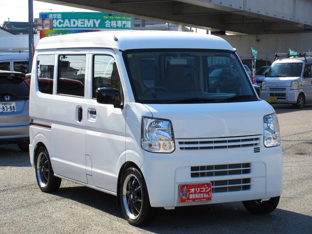 スクラム PA 5MT RS-Rローダウンスプリング 社外マフラー(純正マフラー有) アルトターボRS純正ENKEI15インチアルミホイール パイオニアディスプレイオーディオ DVD再生 Bluetooth 買取車(29枚目)