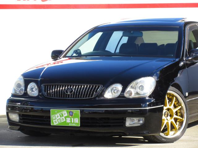 アリスト V300ベルテックスエディション 2JZツインターボ BLITZテクノスピード18インチアルミホイール BLITZ車高調 NUR-SPECマフラー GReddyブーストコントローラー APEXブースト計 サンルーフ レザーシート(2枚目)