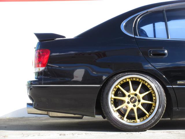 アリスト V300ベルテックスエディション 2JZツインターボ BLITZテクノスピード18インチアルミホイール BLITZ車高調 NUR-SPECマフラー GReddyブーストコントローラー APEXブースト計 サンルーフ レザーシート(9枚目)