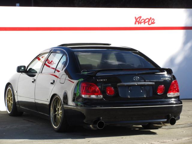 アリスト V300ベルテックスエディション 2JZツインターボ BLITZテクノスピード18インチアルミホイール BLITZ車高調 NUR-SPECマフラー GReddyブーストコントローラー APEXブースト計 サンルーフ レザーシート(27枚目)