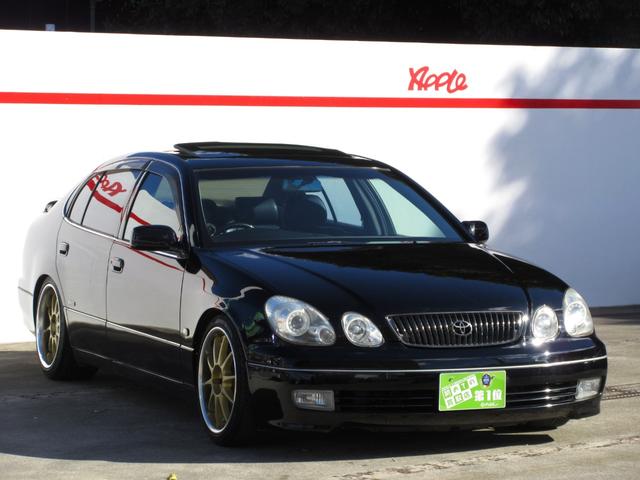 アリスト V300ベルテックスエディション 2JZツインターボ BLITZテクノスピード18インチアルミホイール BLITZ車高調 NUR-SPECマフラー GReddyブーストコントローラー APEXブースト計 サンルーフ レザーシート(34枚目)