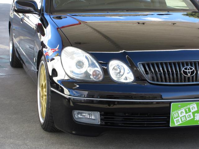 アリスト V300ベルテックスエディション 2JZツインターボ BLITZテクノスピード18インチアルミホイール BLITZ車高調 NUR-SPECマフラー GReddyブーストコントローラー APEXブースト計 サンルーフ レザーシート(38枚目)