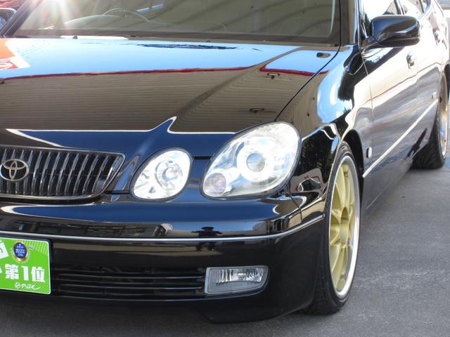 アリスト V300ベルテックスエディション 2JZツインターボ BLITZテクノスピード18インチアルミホイール BLITZ車高調 NUR-SPECマフラー GReddyブーストコントローラー APEXブースト計 サンルーフ レザーシート(39枚目)