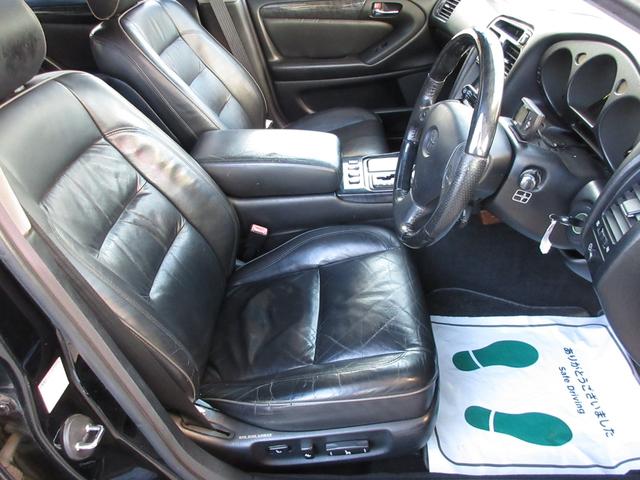 アリスト V300ベルテックスエディション 2JZツインターボ BLITZテクノスピード18インチアルミホイール BLITZ車高調 NUR-SPECマフラー GReddyブーストコントローラー APEXブースト計 サンルーフ レザーシート(42枚目)