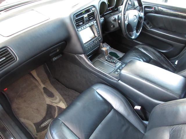 アリスト V300ベルテックスエディション 2JZツインターボ BLITZテクノスピード18インチアルミホイール BLITZ車高調 NUR-SPECマフラー GReddyブーストコントローラー APEXブースト計 サンルーフ レザーシート(44枚目)