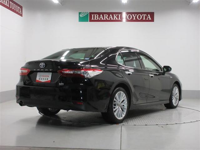 カムリ Gレザーパッケージ 衝突被害軽減 DVDプレーヤー LEDランプ ナビTV 横滑り防止 本革シート 電動シート 地デジTV イモビライザー エアバッグ キーフリー メモリ-ナビ オートクルーズ ABS ドライブレコーダ(3枚目)