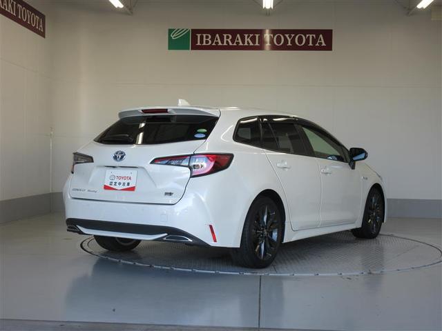 カローラツーリング ハイブリッド ダブルバイビー 追突軽減ブレーキ バックモニタ ワンセグ 横滑防止 スマキー LEDライト Aストップ デュアルエアバッグ エアコン オートクルーズ サイドエアバッグ ETC付 PS キーフリー ABS TV(3枚目)