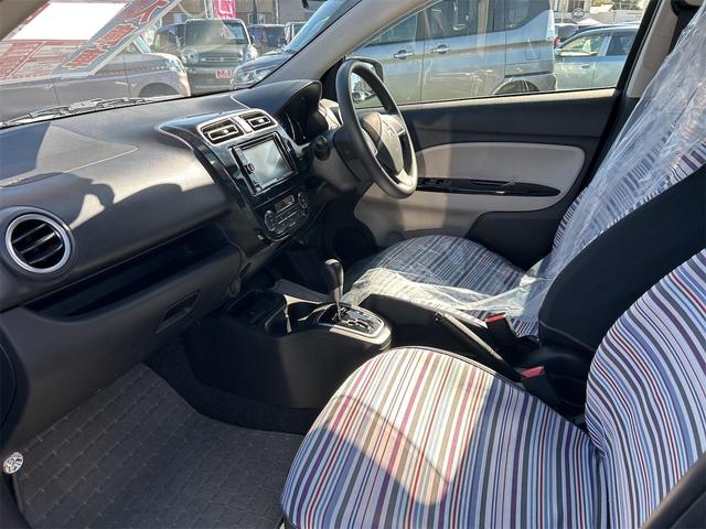 ミラージュ M ETC バックカメラ ナビ TV 衝突被害軽減システム アルミホイール オートライト スマートキー アイドリングストップ 電動格納ミラー CVT 盗難防止システム 衝突安全ボディ(34枚目)