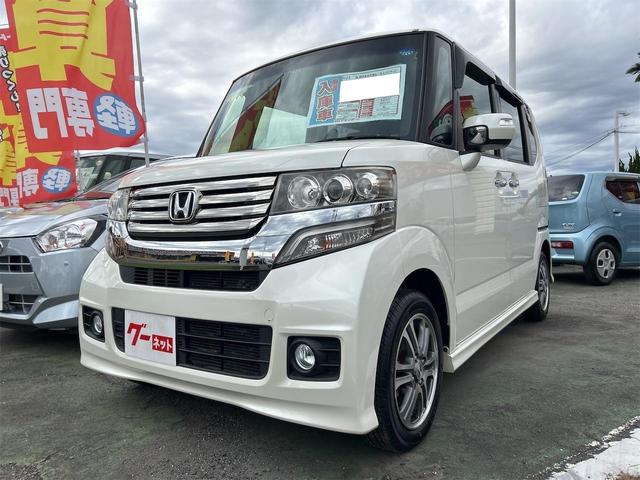 Ｎ－ＢＯＸカスタム Ｇ・Ｌパッケージ　バックカメラ　両側スライド・片側電動　ナビ　ＴＶ　オートライト　ＨＩＤ　スマートキー　アイドリングストップ　電動格納ミラー　ベンチシート　ＣＶＴ　盗難防止システム　ＡＢＳ　ＥＳＣ　ＣＤ　ＵＳＢ（12枚目）