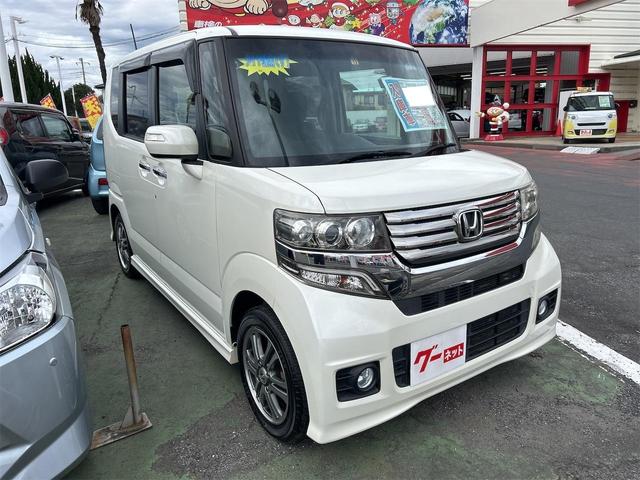 Ｎ－ＢＯＸカスタム Ｇ・Ｌパッケージ　バックカメラ　両側スライド・片側電動　ナビ　ＴＶ　オートライト　ＨＩＤ　スマートキー　アイドリングストップ　電動格納ミラー　ベンチシート　ＣＶＴ　盗難防止システム　ＡＢＳ　ＥＳＣ　ＣＤ　ＵＳＢ（14枚目）