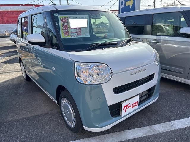 ムーヴキャンバス ストライプスＸ　両側電動スライドドア　クリアランスソナー　衝突被害軽減システム　オートライト　スマートキー　アイドリングストップ　電動格納ミラー　ベンチシート　ＣＶＴ　盗難防止システム　ＡＢＳ　ＥＳＣ（14枚目）