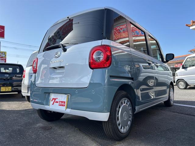 ムーヴキャンバス ストライプスＸ　両側電動スライドドア　クリアランスソナー　衝突被害軽減システム　オートライト　スマートキー　アイドリングストップ　電動格納ミラー　ベンチシート　ＣＶＴ　盗難防止システム　ＡＢＳ　ＥＳＣ（20枚目）