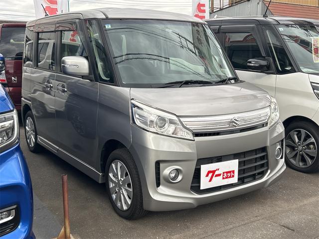 スペーシアカスタム ＧＳ　両側スライドドア　ナビ　ＴＶ　オートライト　ＨＩＤ　スマートキー　アイドリングストップ　電動格納ミラー　ベンチシート　ＣＶＴ　盗難防止システム　ＡＢＳ　ＣＤ　ＵＳＢ　アルミホイール　衝突安全ボディ（14枚目）