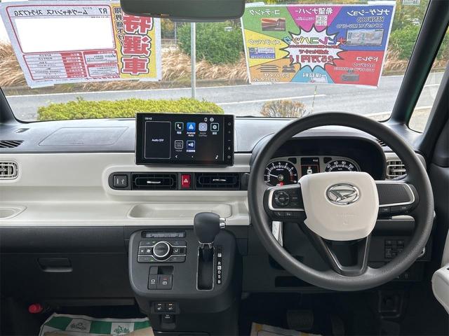 ムーヴキャンバス ストライプスG バックカメラ 両側電動スライドドア TV クリアランスソナー 衝突被害軽減システム オートライト LEDヘッドランプ スマートキー アイドリングストップ 電動格納ミラー シートヒーター ベンチシート(3枚目)