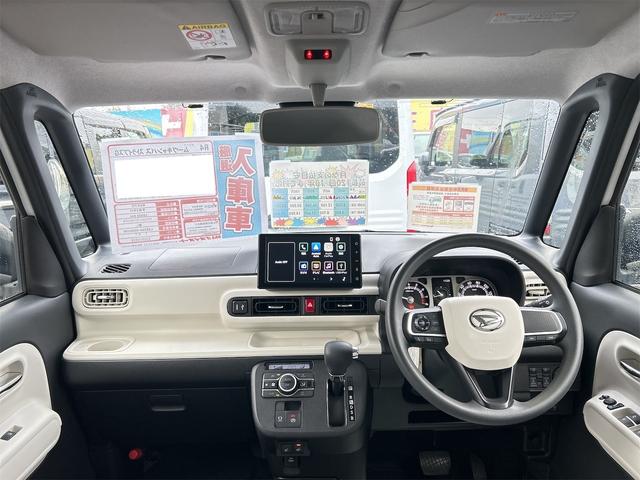 ムーヴキャンバス ストライプスＧ　バックカメラ　両側電動スライドドア　ＴＶ　クリアランスソナー　衝突被害軽減システム　オートライト　ＬＥＤヘッドランプ　スマートキー　アイドリングストップ　電動格納ミラー　シートヒーター　ベンチシート（2枚目）