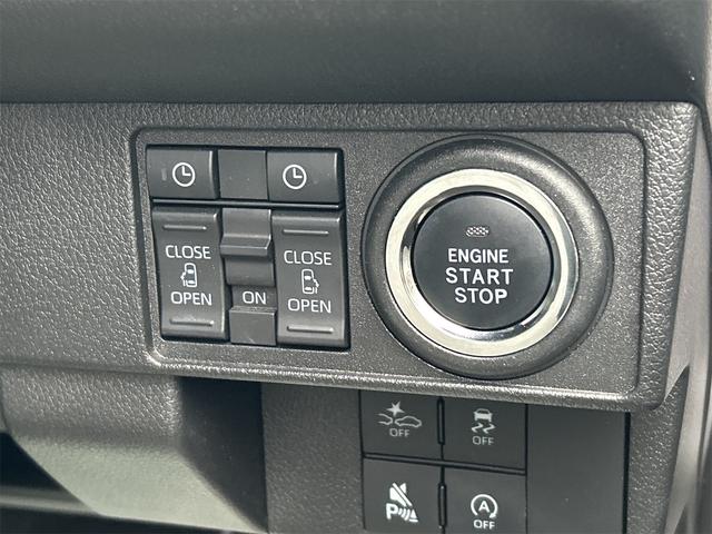 ムーヴキャンバス ストライプスＧ　バックカメラ　両側電動スライドドア　ＴＶ　クリアランスソナー　衝突被害軽減システム　オートライト　ＬＥＤヘッドランプ　スマートキー　アイドリングストップ　電動格納ミラー　シートヒーター　ベンチシート（9枚目）