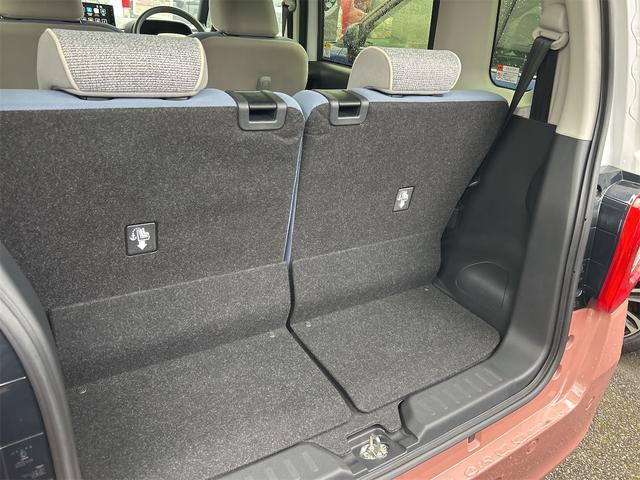 ムーヴキャンバス ストライプスＧ　バックカメラ　両側電動スライドドア　ＴＶ　クリアランスソナー　衝突被害軽減システム　オートライト　ＬＥＤヘッドランプ　スマートキー　アイドリングストップ　電動格納ミラー　シートヒーター　ベンチシート（19枚目）