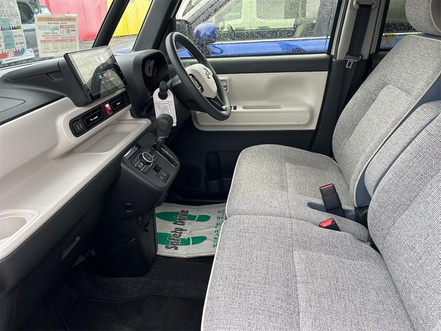 ムーヴキャンバス ストライプスＧ　バックカメラ　両側電動スライドドア　ＴＶ　クリアランスソナー　衝突被害軽減システム　オートライト　ＬＥＤヘッドランプ　スマートキー　アイドリングストップ　電動格納ミラー　シートヒーター　ベンチシート（28枚目）