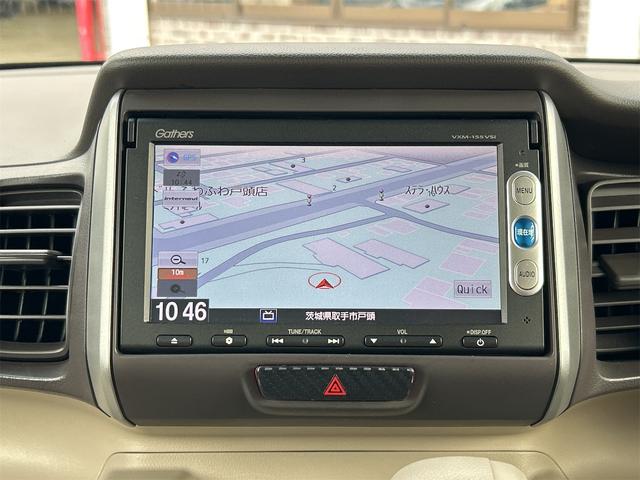 N-BOX G・Lパッケージ ETC バックカメラ 両側スライド・片側電動 ナビ TV スマートキー アイドリングストップ 電動格納ミラー ベンチシート CVT 盗難防止システム ABS ESC CD DVD再生(5枚目)