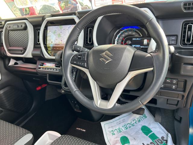 ハスラー ハイブリッドX ドライブレコーダー 全周囲カメラ ナビ クリアランスソナー レーンアシスト 衝突被害軽減システム オートライト LEDヘッドランプ スマートキー アイドリングストップ 電動格納ミラー(39枚目)