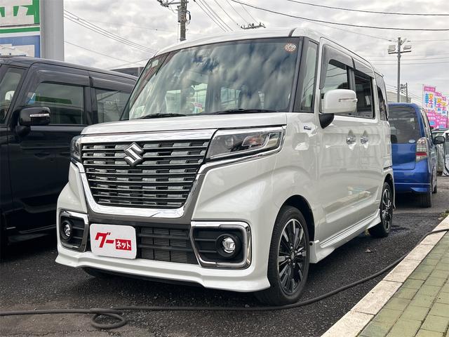 スペーシアカスタム ハイブリッドXS 両側電動スライドドア クリアランスソナー レーンアシスト 衝突被害軽減システム オートライト LEDヘッドランプ スマートキー アイドリングストップ 電動格納ミラー シートヒーター ベンチシート(12枚目)