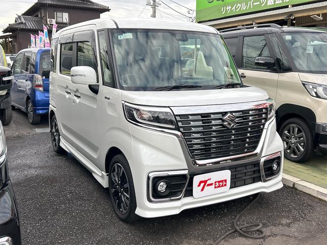 スペーシアカスタム ハイブリッドXS 両側電動スライドドア クリアランスソナー レーンアシスト 衝突被害軽減システム オートライト LEDヘッドランプ スマートキー アイドリングストップ 電動格納ミラー シートヒーター ベンチシート(14枚目)