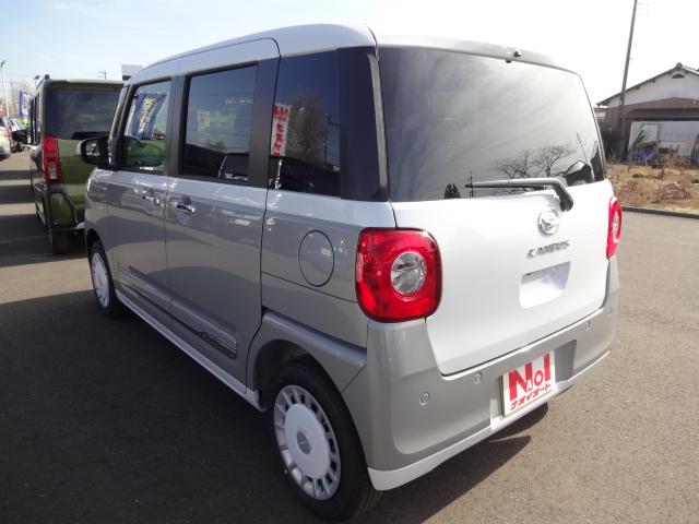 ムーヴキャンバス ストライプスG 両側パワースライドドア キーフリー エンジンプッシュスタート 純正ディスプレイオーディオ バックカメラ シートヒーター アイドリングストップ レーダーブレーキ(12枚目)