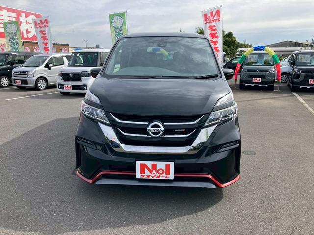 セレナ ニスモ　両側自動スライドドア　キーフリー　エンジンプッシュスター　ナビゲーション　バックカメラ　フリップダウンモニター　シートヒーター　純正アルミホイール　クルーズコントロール　ドライブレコーダー（22枚目）