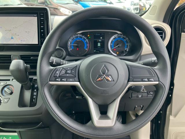 eKワゴン M 9インチ純正ナビ アイドリングストップ バックカメラ キーレス シートリフター 電動格納ミラー プライバシーガラス ステアリングリモコン(16枚目)