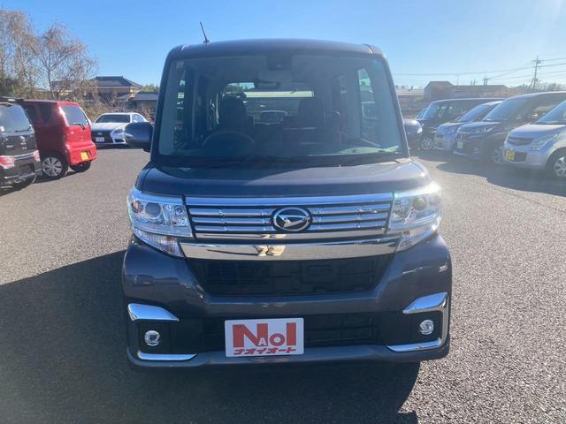 タント カスタムＸ　ＳＡＩＩ　左側パワースライドドア　ナビゲーション　ＥＴＣ車載器　レーダーブレーキ　アイドリングストップ　キーフリー　エンジンプッシュスタート　バックカメラ　オートエアコン　電動格納ミラー　パワーステアリング（2枚目）