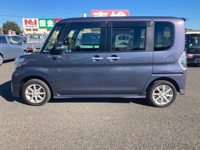 タント カスタムＸ　ＳＡＩＩ　左側パワースライドドア　ナビゲーション　ＥＴＣ車載器　レーダーブレーキ　アイドリングストップ　キーフリー　エンジンプッシュスタート　バックカメラ　オートエアコン　電動格納ミラー　パワーステアリング（5枚目）