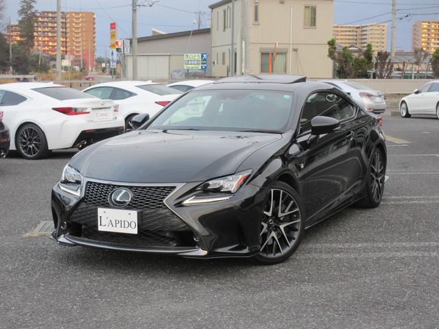 RC RC350 Fスポーツ プライムブラック 特別仕様車プライムブラック/TRDエアロ&マフラー/ムーンルーフ/黒革/三眼フルLED/レクサスセーフティ/BSM/RCTA/10.3型ワイドナビ/純正ドラレコ/純正エンジンスターター(5枚目)