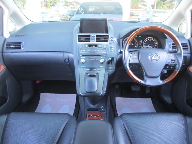 HS HS250h バージョンL 最上位モデル/安全装備フル装着(前後プリクラ+レーダークルーズ+LKA+HUD/ワイドフロントモニター+前後ソナー/後席SRSサイドエアバッグ)/禁煙/走行中TV/ESverL用18AW/前後ドラレコ(3枚目)