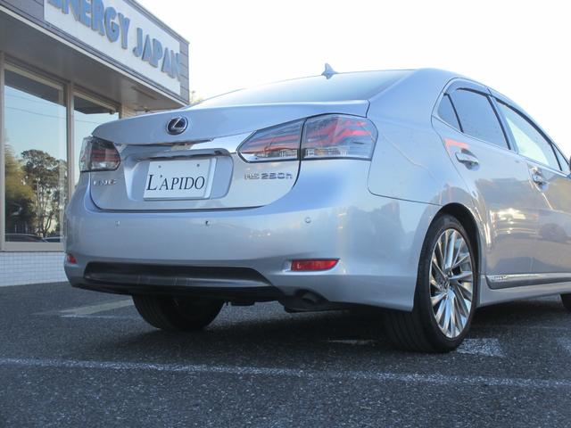 HS HS250h バージョンL 最上位モデル/安全装備フル装着(前後プリクラ+レーダークルーズ+LKA+HUD/ワイドフロントモニター+前後ソナー/後席SRSサイドエアバッグ)/禁煙/走行中TV/ESverL用18AW/前後ドラレコ(37枚目)