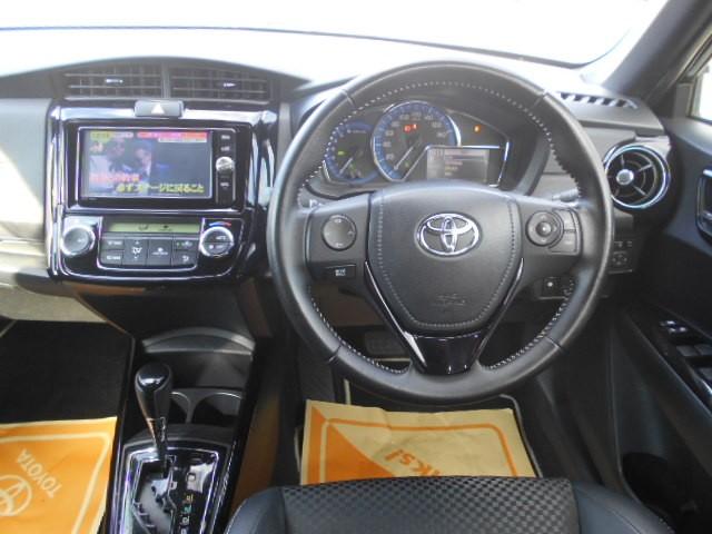 カローラフィールダー ハイブリッドG ダブルバイビー PCS インテリキー 横滑防止 フルセグTV メンテナンスノート LEDヘッドライト オートエアコン ETC DVD再生 アルミホイール キーフリーシステム サイドエアバッグ ナビTV ABS(7枚目)