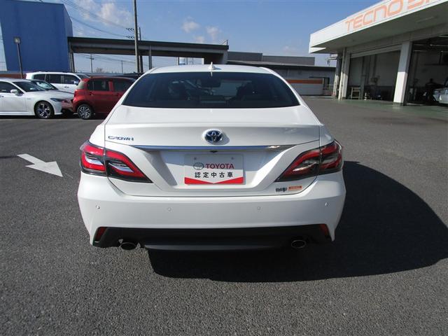 クラウンハイブリッド Ｓ　エレガンススタイル　地デジＴＶ　パワーシート　バックカメラ　ＬＥＤヘッドライト　ドラレコ　ＤＶＤ再生　クルコン　ＥＴＣ　アルミホイール　メモリーナビ　ナビＴＶ　スマートキー　オートエアコン　キーレス　アイドリングＳ（5枚目）