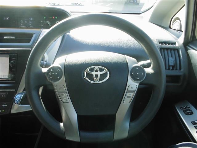 プリウスα Ｓ　スマキ－　ＤＶＤ視聴可　整備点検記録簿　リモコンキー　ＰＷ　Ｂカメラ　ナビ・ＴＶ　ＥＴＣ車載器　ＡＢＳ付き　アルミホイール　メモリーナビゲーション　パワーステアリング　運転席エアバッグ　イモビ　ＡＣ（8枚目）