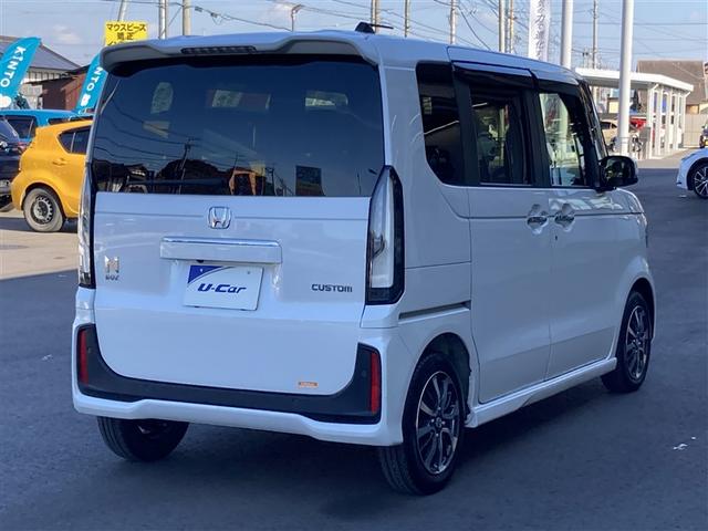 Ｎ－ＢＯＸカスタム ベースグレード　パワースライドア　ＣＭＢＳ　ベンチシート　アルミホイール　オートエアコン　スマートキ　盗難防止装置　クルコン　ＥＴＣ　バックカメラ　フルセグＴＶ　パワーステアリング　エアバッグ　ＥＳＣ　フリーキー（5枚目）