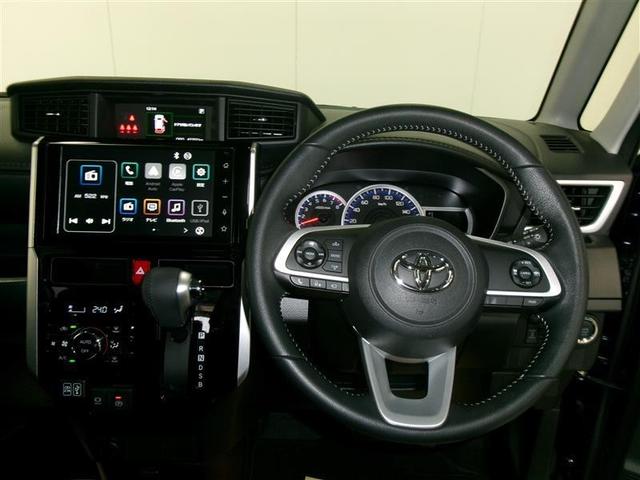 ルーミー カスタムG 両側電動SD LEDヘット バックビューモニター 衝突回避ブレーキ 地デジ スマートキー メモリナビ クルーズコントロール 点検記録簿 ETC ドライブレコーダー オートエアコン アルミホイール PW(7枚目)