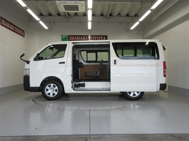 ハイエースバン ロングＤＸ　レンタカーアップ車　キーレスリモコン　ＤＶＤ　テレビ　パワーウインドー　ワンセグテレビ　運転席エアバック　エアコン　パワステ　ＡＢＳ　ＥＴＣ車載器　イモビ　バックガイドモニタ　横滑防止（3枚目）