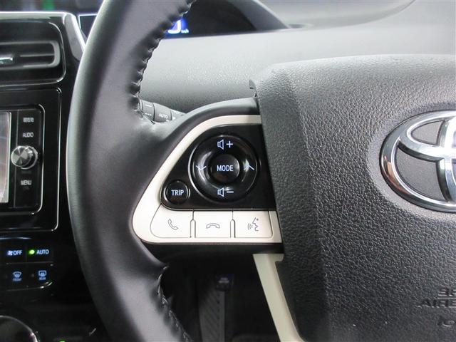 プリウス Sセーフティプラス インテリキー リアカメラ 1セグ サイドエアバッグ パワーウインドウ 助手席エアバッグ フルオートエアコン LEDライト ETC付 キーレスエントリ AW ナビTV 横滑り防止機能 ABS(9枚目)