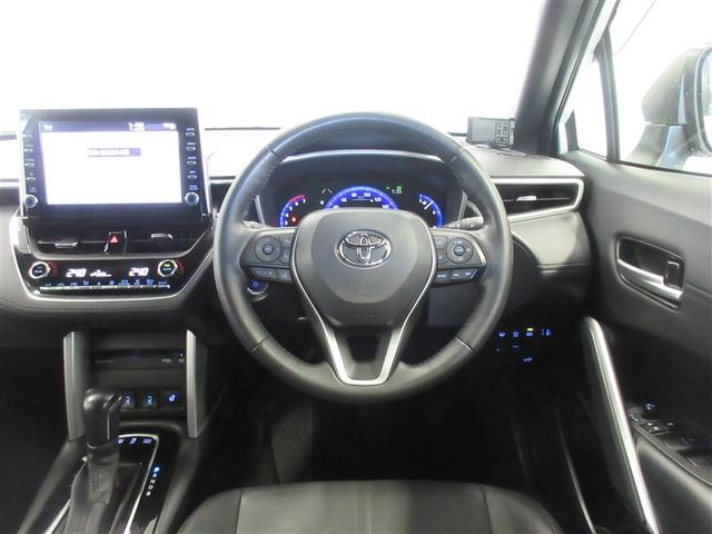 カローラクロス ハイブリッド　Ｚ　ドライブレコーダ　プリクラッシュセーフティシステム　キーレスエントリー　アイドリングストップ　本革　ＡＡＣ　メディアプレイヤー接続　サイドエアバック　ＬＥＤヘッドライト　アルミホイール　ナビ　ＥＴＣ（4枚目）