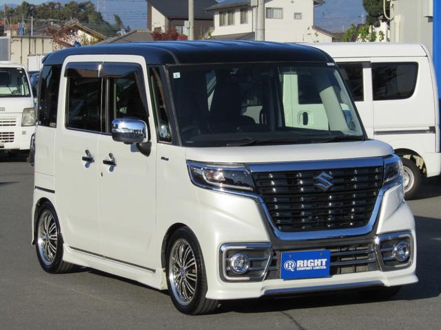 スペーシアカスタム ハイブリッドＸＳターボ　両側オートスライド　ブレーキサポート（9枚目）